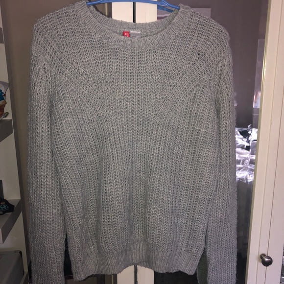 Grey oversized knit sweater - Picture 1 of 2